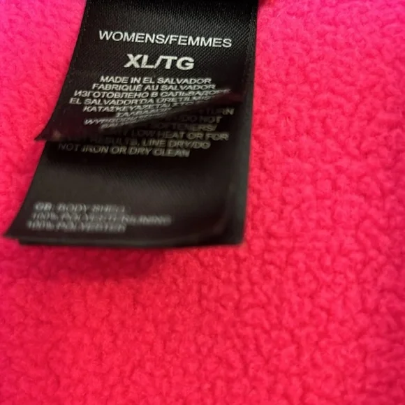 North face Women’s Pink /Gray Denali Zip Fleece Size XL GUC - Picture 4 of 7